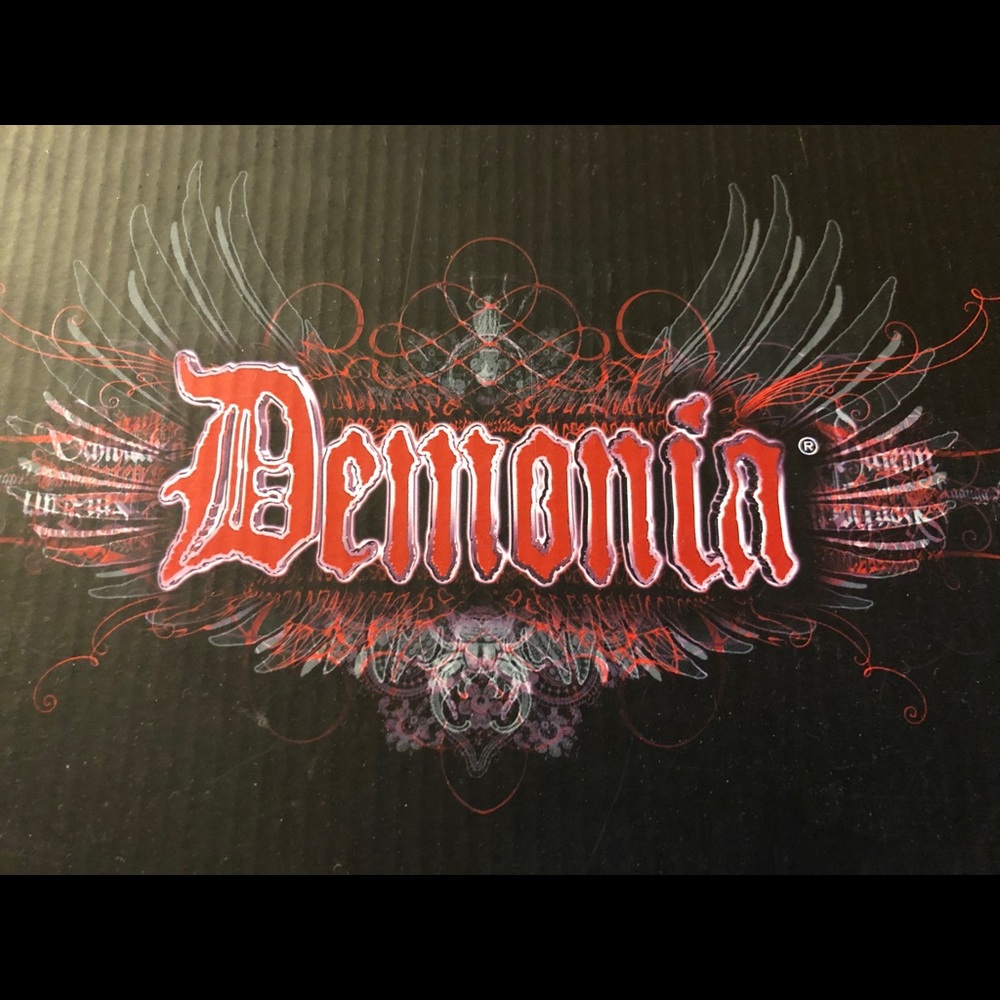 Demonia Clash-430 Goth Punk Platform Boots 9M